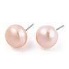 Natural Pearl Stud Earrings PEAR-N020-09C-4