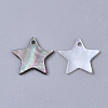 Black Lip Shell Charms SSHEL-S251-34B-2