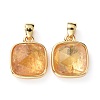 Natural Citrine Charms G-L553-58C-G-2