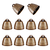 Tibetan Style Iron Bell Pendants FIND-WH0034-22AB-1