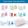 Yilisi 400Pcs 8 Style Transparent Acrylic Beads TACR-YS0001-07-3