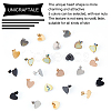 Unicraftale 30Pcs 5 Colors Heart Shape Vacuum Plating 304 Stainless Steel Stud Earring Findings EJEW-UN0001-63-4