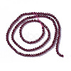 Natural Garnet Beads Strands X-G-F596-03-4mm-2