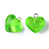 Transparent Resin Pendants RESI-R429-30F-2