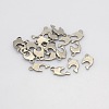 201 Stainless Steel Dolphin Charms STAS-N025-06-2