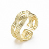 Brass Cuff Rings RJEW-Q164-015-NF-3