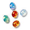 Light AB Style Eletroplate K9 Glass Rhinestone Cabochons RGLA-J020-B-LA2-1