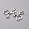 Tibetan Style Alloy Pendants TIBEP-WH0002-05AS-1