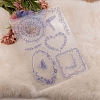 Geometric Transparent Clear Silicone Stamp/Seal SCRA-PW0009-03-2