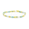 Sparkling Glass Beaded Stretch Bracelet for Women BJEW-JB07664-03-1