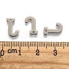 304 Stainless Steel Letter Charms STAS-O072-J-3