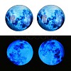 Fluorescent Glass Cabochons GGLA-T004-12D-5