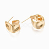 Brass Half Hoop Earrings KK-S356-149G-NF-3