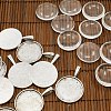 25mm Transparent Clear Domed Glass Cabochon Cover for Photo Pendant Making DIY-F007-13AS-FF-1