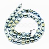 Electroplate Non-magnetic Synthetic Hematite Beads Strands G-L488-B-09-3