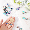 Gorgecraft 12Pcs 4 Style Star Heart Flower #5 Alloy Zipper Sliders FIND-GF0006-30-3