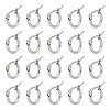 Unicraftale 40 Pairs 304 Stainless Steel Hypoallergenic Hoop Earrings EJEW-UN0002-35-1