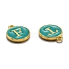 Initial Letter A~Z Alphabet Enamel Charms ENAM-Q437-15-3