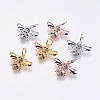 Brass Micro Pave Cubic Zirconia Pendants RB-I077-20-RS-1