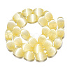 Dyed Natural Selenite Beads Strands G-T138-232J-2