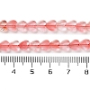 Cherry Quartz Glass Beads Strands G-M403-A18-02-5