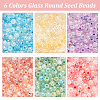   1800Pcs 6 Colors Glass Round Seed Beads SEED-PH0001-90-2