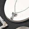 304 Stainless Steel Angel Urn Ashes Necklaces STAS-Z106-06P-3