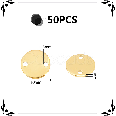 Unicraftale 50Pcs Ion Plating(IP) 304 Stainless Steel Connector Charms STAS-UN0054-30-1