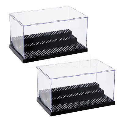 3-Tier Acrylic Minifigures Display Cases CON-WH0086-124-1