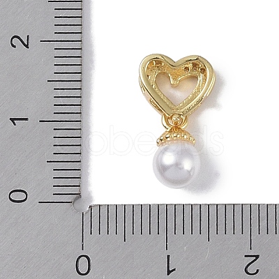 Rack Plating Brass Micro Pave CLear Cubic Zirconia Pendants KK-E110-01G-1