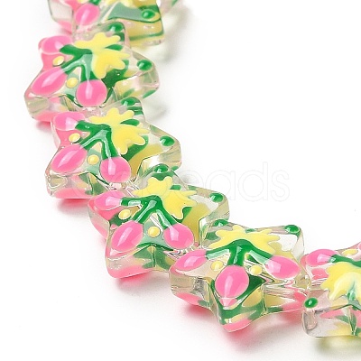 Handmade Lampwork Beads Strands LAMP-K037-15G-1