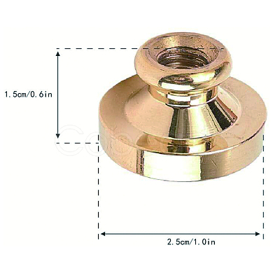 Wax Seal Brass Stamp Head AJEW-WH0209-597-1