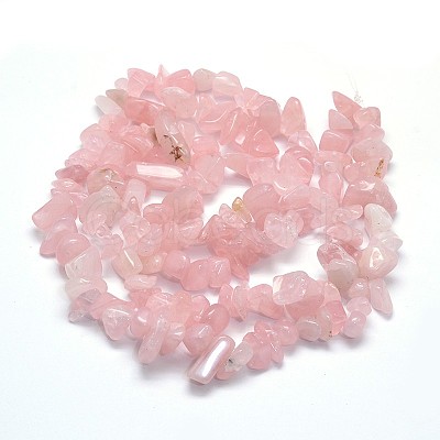 Natural Rose Quartz Beads Strands G-O049-B-60-1