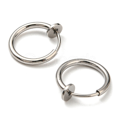 Non-Tarnish 304 Stainless Steel Clip-on Earrings X-EJEW-P232-01P-1