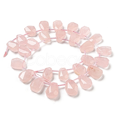 Natural Rose Quartz Beads Strands G-Z040-A02-01-1