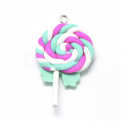 Handmade Polymer Clay Pendants CLAY-Q240-012D-1