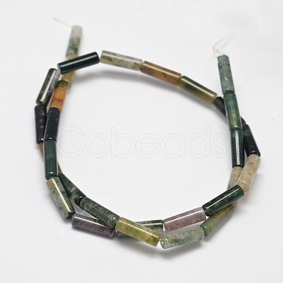 Column Natural Indian Agate Bead Strands X-G-M258-04-1