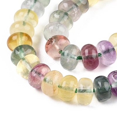 Natural Colorful Fluorite Beads Strands G-T138-75-1