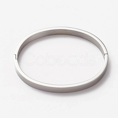 Non-Tarnish 304 Stainless Steel Bangles STAS-I169-03A-P-1