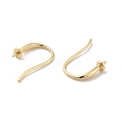 Rack Plating Brass Earring Hooks KK-D083-13G-1