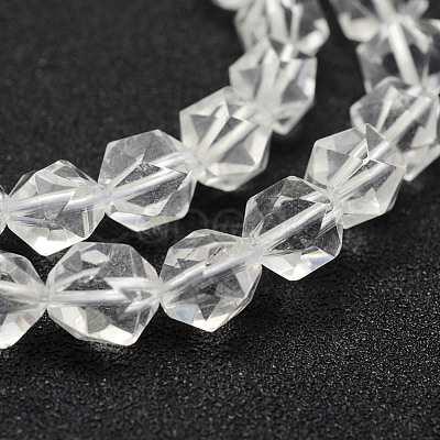 Natural Quartz Crystal Beads Strands G-F523-46-8mm-1