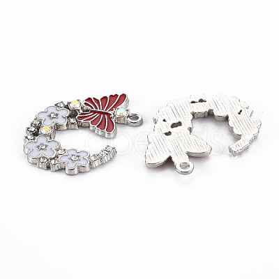 Alloy Rhinestone Pendants PALLOY-N153-06D-RS-1