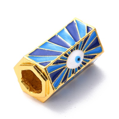 Alloy Enamel Beads ENAM-F141-02B-G-1