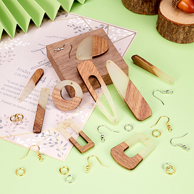 DIY Geometry Earring Making Kit DIY-TA0005-64-1