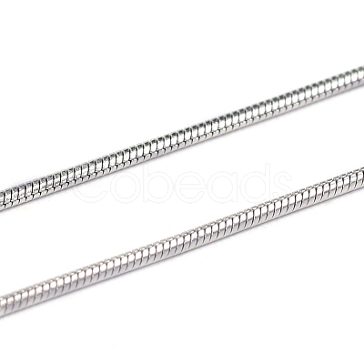 Tarnish Resistant 304 Stainless Steel Round Snake Chains X1-CHS-L001-163-1.2mm-1