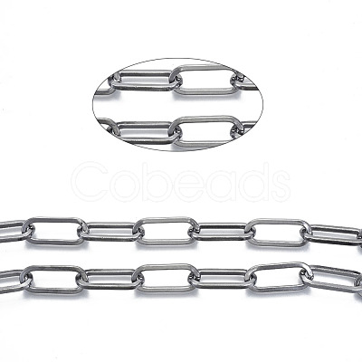 Unwelded Iron Paperclip Chains CH-S125-12B-01-1