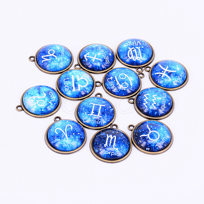 Alloy Glass Pendants PALLOY-WH0071-04AB-02A-1