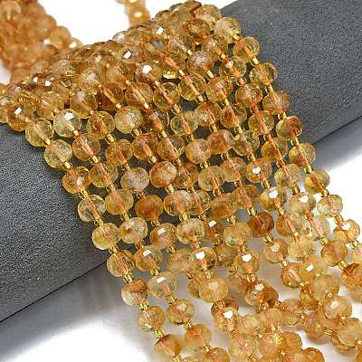 Natural Citrine Beads Strands G-K389-E69-01-1