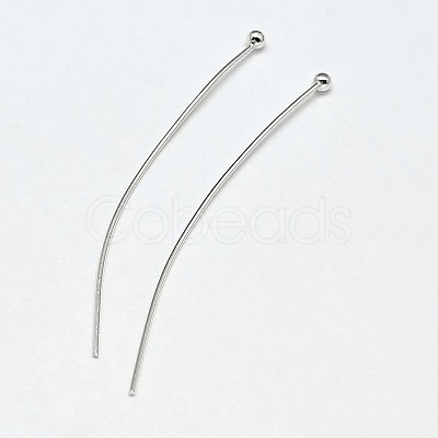 925 Sterling Silver Ball Head Pins STER-WH0011-01S-1