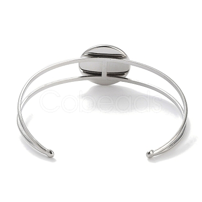 Non-Tarnish 304 Stainless Steel Bracelets Setting Making BJEW-B090-03D-P-1